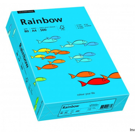 Papier kolorowy A4 ciemnoniebieski 80 g Rainbow 1 ryza