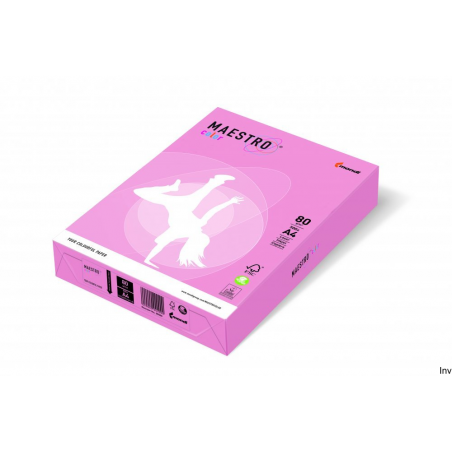 Papier xero Maestro Color A4 80 g różowy 250 sztuk