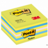 Bloczek Post-It 3M 76x76mm niebiesko-zielony 450 sztuk 70-72gsm do notatek i przypomnień
