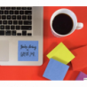 Bloczek Post-It 3M 76x76mm niebiesko-zielony 450 sztuk 70-72gsm do notatek i przypomnień