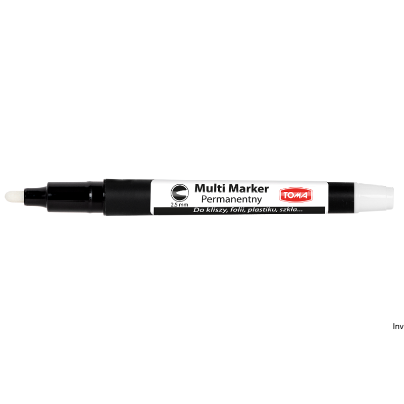 Marker permanentny Toma Multi Marker 2,5mm biały do różnych powierzchni