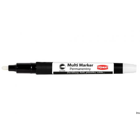Marker permanentny Toma Multi Marker 2,5mm biały do różnych powierzchni