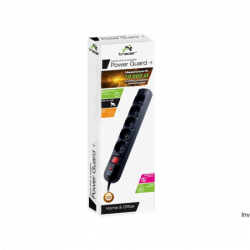 Tracer Listwa PowerGuard 5 gniazd 3m czarna z podświetlanym wyłącznikiem