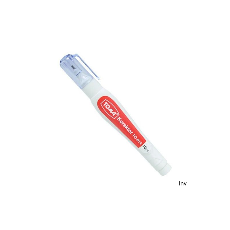 Korektor w płynie Toma TO-014 10ml biały z metalową końcówką do precyzyjnej korekcji