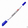Pisaki 2-stronne do białych tablic Toma, niebieski, końcówki 0,5mm i 0,8mm