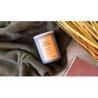 Świeca sojowa DONAU HOME, w szarym szkle, drewniana pokrywa i knot, Sweet Pleasure, 200g
