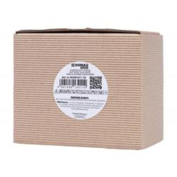 Świeca sojowa DONAU HOME, w szarym szkle, drewniana pokrywa i knot, Vineyard Secrets, 200g