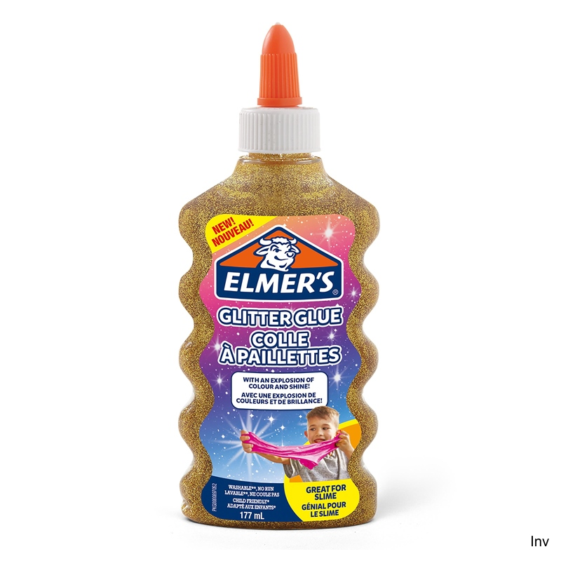 Elmers klej brokatowy złoty 177 ml zmywalny dla dzieci do Slime i projektów artystycznych