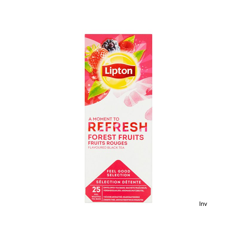 Herbata Lipton Forest Fruit 25 saszetek czarna o smaku leśnych owoców