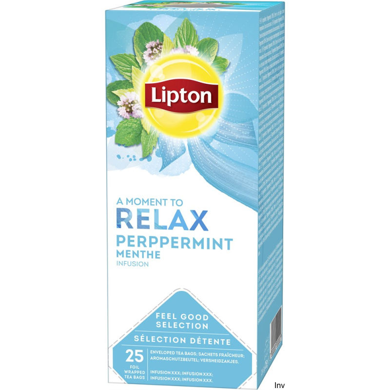 Herbata Lipton Pepermint Classic Relax 25 kopert foliowych ziołowa