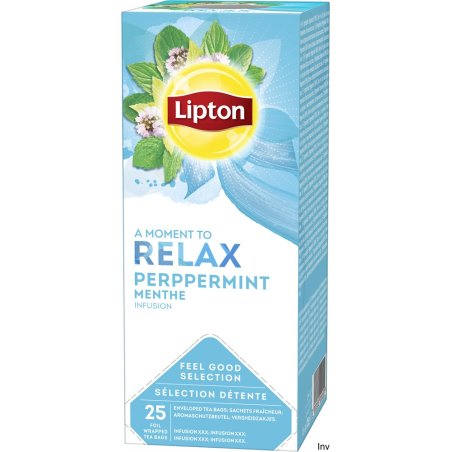 Herbata Lipton Pepermint Classic Relax 25 kopert foliowych ziołowa