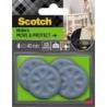 Podkładki przylepne SCOTCH, max 300kg, okrągłe, 40mm, 4 szt., szare