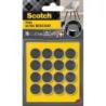 Ultra odporne podkładki filcowe SCOTCH, okrągłe, 17mm, 16 szt., czarno-białe