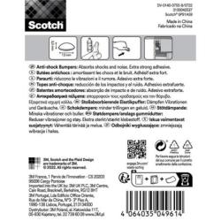 Odbojniki wygłuszające SCOTCH, samoprzylepne, okrągłe, 13mm, 12 szt., przezroczyste