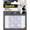 Odbojniki wygłuszające SCOTCH, samoprzylepne, okrągłe, 22mm, 4 szt., przezroczyste