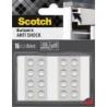 Odbojniki wygłuszające SCOTCH, samoprzylepne, okrągłe, 8mm, 16 szt., przezroczyste