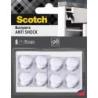 Odbojniki wygłuszające SCOTCH, samoprzylepne, okrągłe, 19mm, 8 szt., przezroczyste