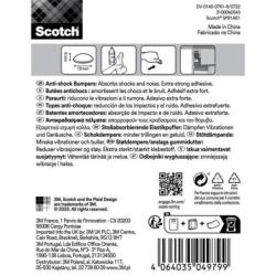 Odbojniki wygłuszające SCOTCH, samoprzylepne, okrągłe, 19mm, 8 szt., przezroczyste