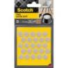 Podkładki przylepne SCOTCH, samoprzylepne, okrągłe, 13mm, 25 szt., beżowe