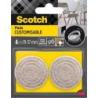 Regulowane podkładki filcowe SCOTCH, samoprzylepne, okrągłe, 19-37mm, 4 szt., beżowe