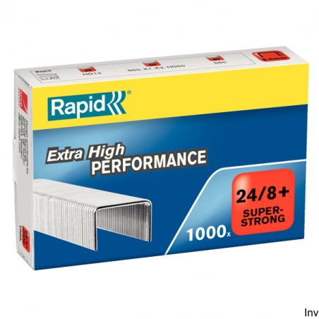 Zszywki Rapid Super Strong 24/8+, 1000 sztuk, do zszywaczy HeavyDuty, długość nóżki 8,5 mm