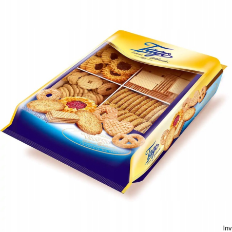Ciasteczkowy mix TAGO 500g - wafelki kakaowe, ciasteczka owsiane i maślane
