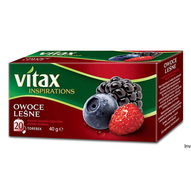 Vitax Herbata Inspirations Owoce Leśne 20 torebek po 2 g