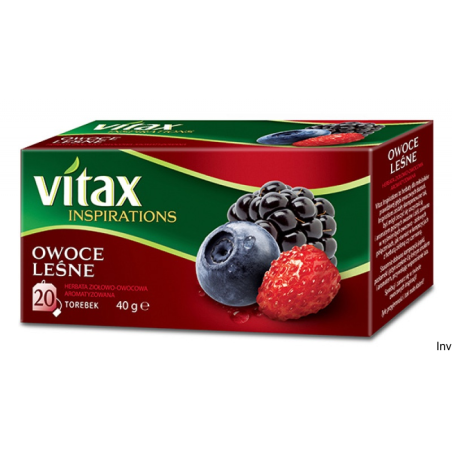 Vitax Herbata Inspirations Owoce Leśne 20 torebek po 2 g