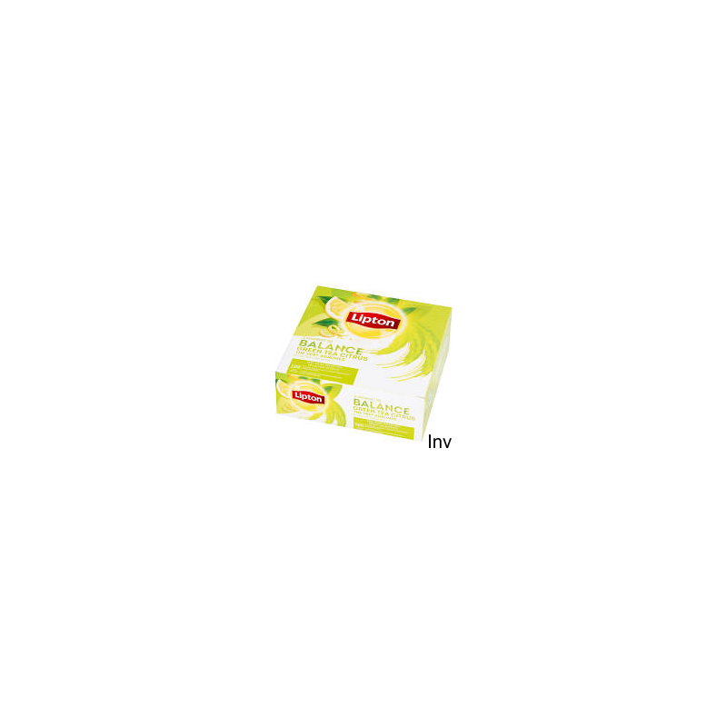 Lipton Herbata Zielona Cytrynowa 100 Kopert Foliowych