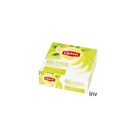 Lipton Herbata Zielona Cytrynowa 100 Kopert Foliowych