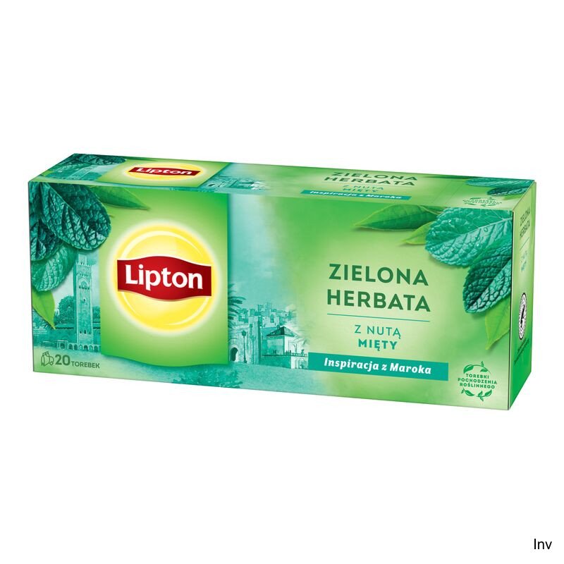 Lipton Zielona Herbata Miętowa 25 torebek