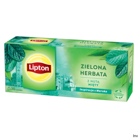Lipton Zielona Herbata Miętowa 25 torebek