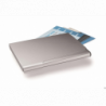Wizytownik metalowy Durable srebrny 90x55 mm na 20 wizytówek