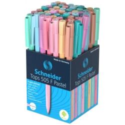 PAKIET Długopis SCHNEIDER Tops 505, F, 1 szt., mix kolorów pastelowych