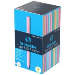 PAKIET Długopis SCHNEIDER Tops 505, F, 1 szt., mix kolorów pastelowych