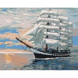 Malowanie po numerach BRUSHME, 40x50 cm, wiatr w żagle, 1 szt., w pudełku