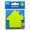 Bloczek samoprzylepny DONAU, 1x50 kart., strzałka, zawieszka, zielony