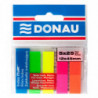 Zakładki indeksujące DONAU, PP, 12x45mm, 5x25 kart., mix kolorów