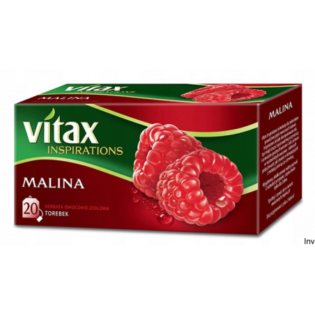 Herbata malinowa Vitax Inspirations 20 saszetek 40g