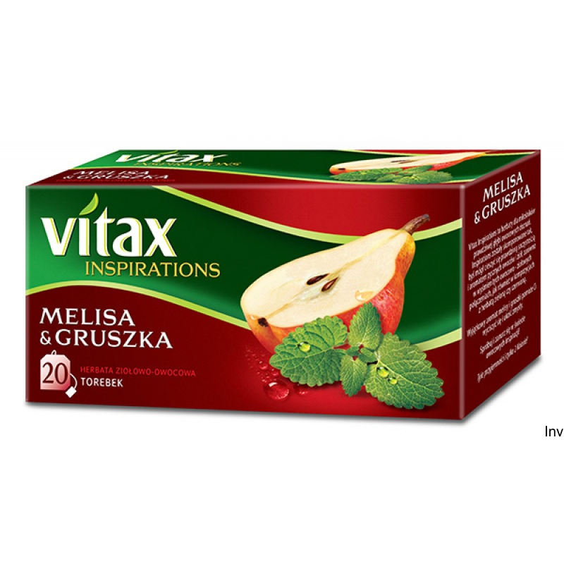 Vitax Herbata Melisa i Gruszka 20 saszetek 40g