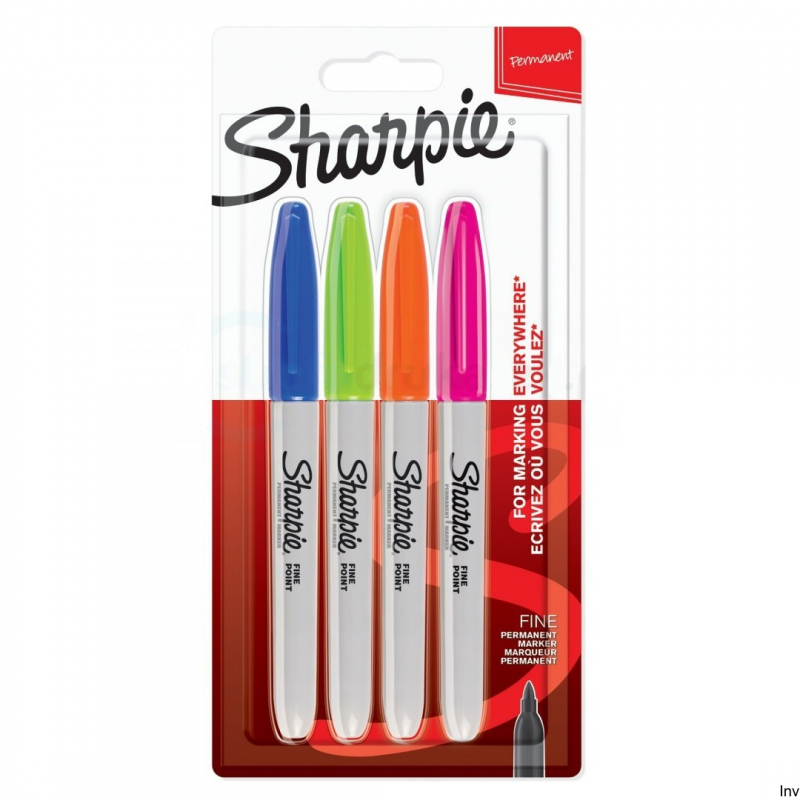 Markery permanentne Sharpie Fine 4 sztuki zestaw 2065403