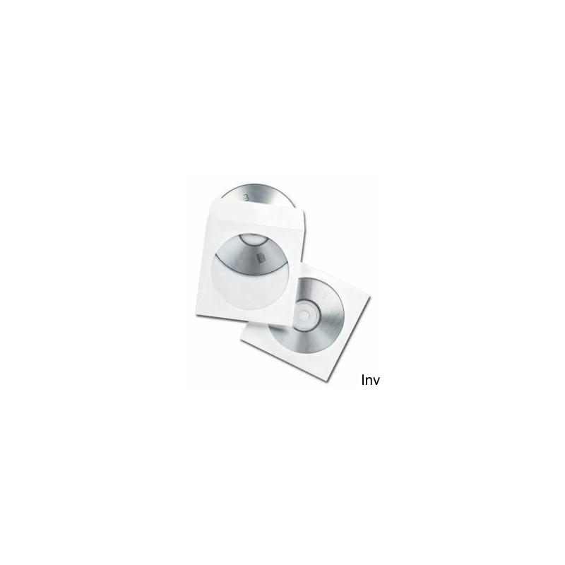 Koperty NC samoklejące CD białe 80g 124 x 124 mm opakowanie 1000 sztuk