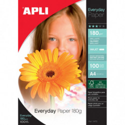 Papier fotograficzny APLI Everyday Photo Paper, A4, 180gsm, błyszczący, 100ark.