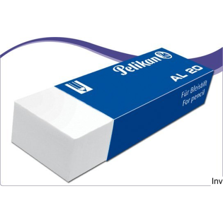 Gumka do ścierania AL20 Pelikan, tworzywo sztuczne, delikatna dla papieru, do ołówków i kredek