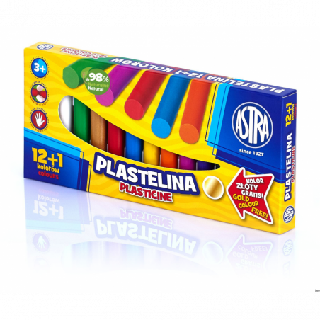 Plastelina Astra 13 kolorów (12+1 gratis) do modelowania dla dzieci