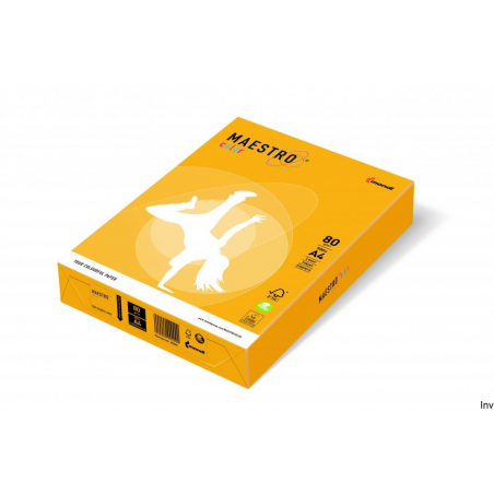 Papier xero Maestro Color A4 80 g żółty słoneczny 250 arkuszy