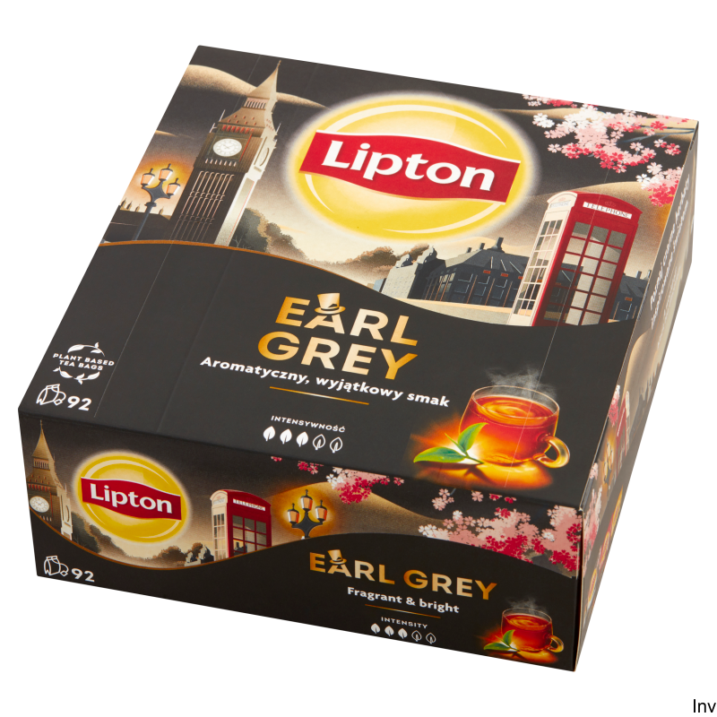 Herbata Lipton Earl Grey czarna 92 torebki