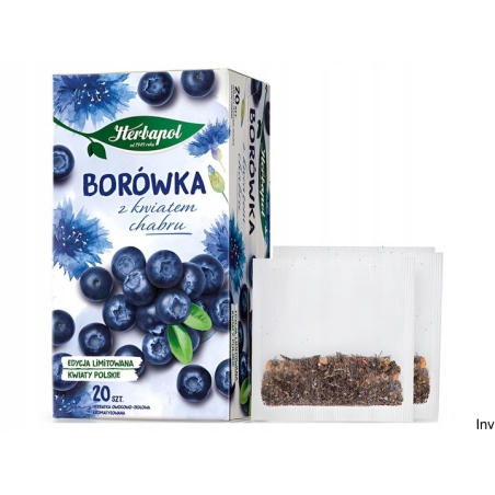Herbata Herbapol Borówka z kwiatem Chabru 20 torebek