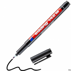 Edding Foliopis 1.0 142 M czarny marker OHP z okrągłą końcówką do folii prezentacyjnych