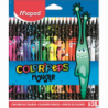 Maped Kredki Color'Peps MONSTER trójkątne 24 sztuki czarne